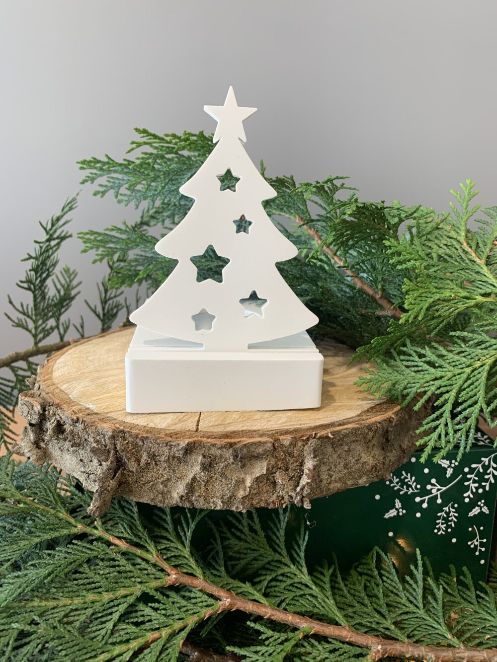 Stecker Tannenbaum für Teelichthalter mit Steckleiste