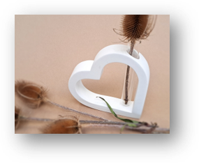 Kerzenhalter/ Vase Herz